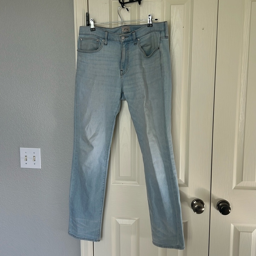 Light blue jeans, stretch denim